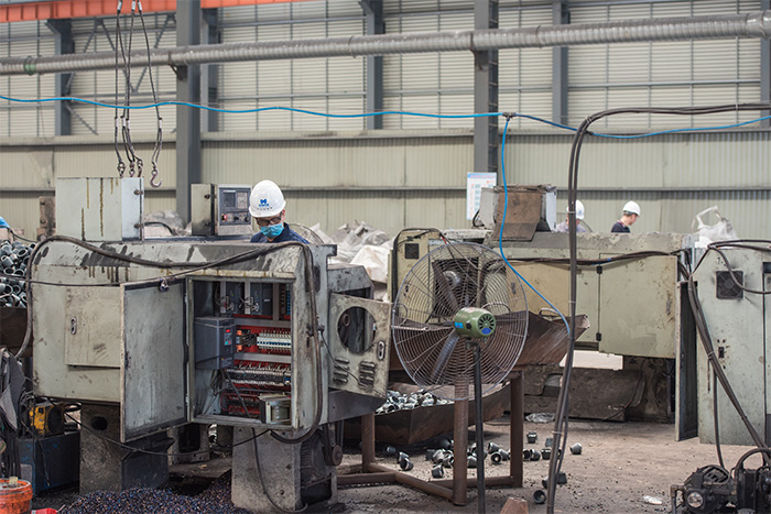 延安网架配件-锥头加工车间